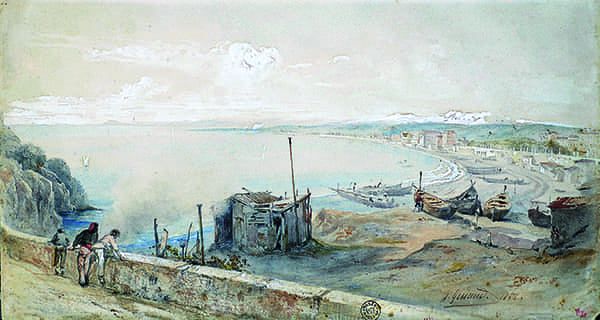 Titre : Nice vue depuis les Ponchettes.- Jacques Guiaud