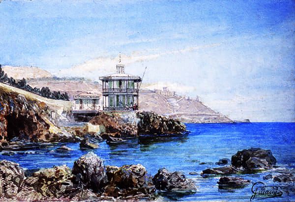 Titre : Nice, le restaurant La Réserve.- Jacques Guiaud