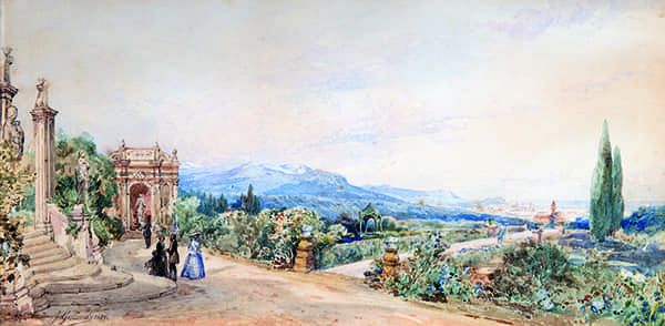 Titre : Nice vue depuis les jardins de la villa Arson à Saint-Barthélemy.- Jacques Guiaud