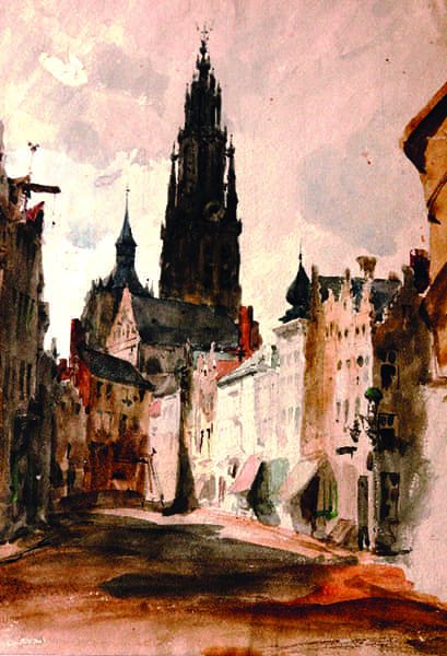 Titre : Vue d’Anvers.- Jacques Guiaud