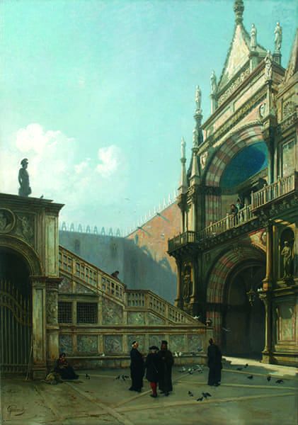 Titre : L’Escalier des Géants à Venise.- Jacques Guiaud