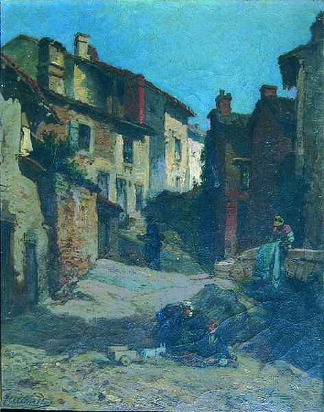 Vue d’un village de montagne.