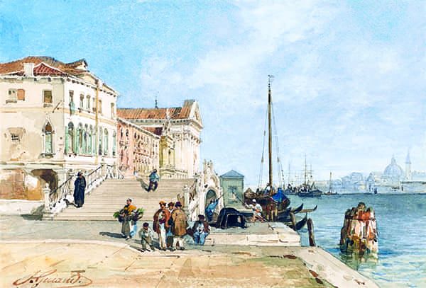 Venise, vue des quais aux Zattere.