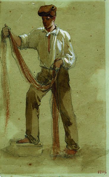 Titre : Pêcheur niçois.- Jacques Guiaud