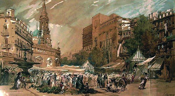 Titre : Le marché de la Lonja à Valencia.- Jacques Guiaud