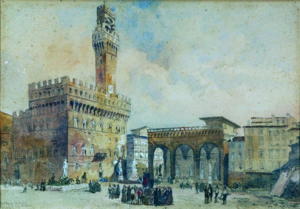 Vue de la Piazza della Signoria à Florence.