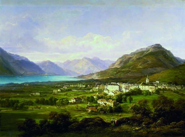 Aix-les-Bains et le lac du Bourget.