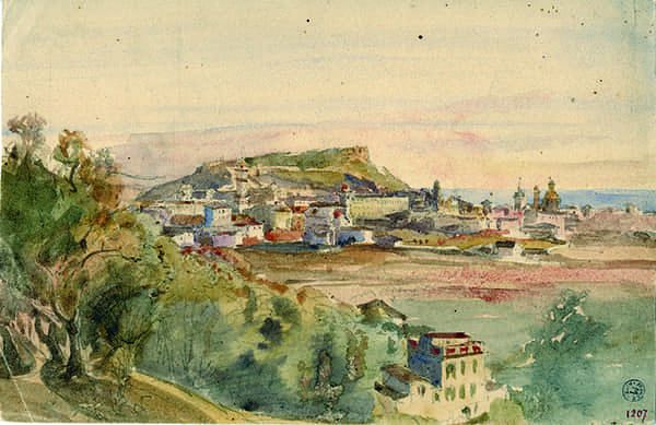 Titre : Nice depuis Carabacel.- Jacques Guiaud