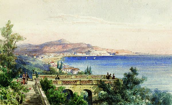 Titre : Vue de Nice depuis le belvédère de la villa Gastaud.- Jacques Guiaud