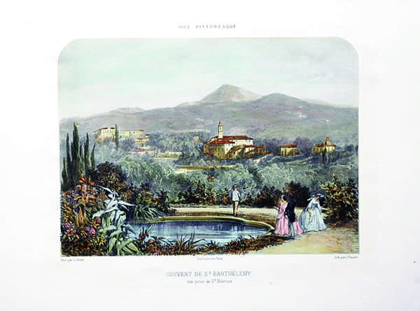 Titre : Couvent de St. Barthélemy, vue prise de St. Hilarion.- Jacques Guiaud