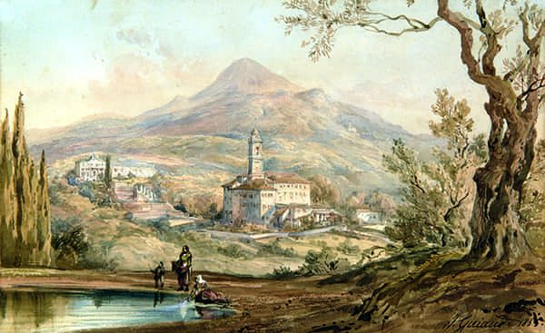 Titre : Nice, quartier Saint-Barthélemy, le monastère et la villa Arson.- Jacques Guiaud