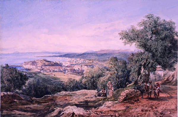 Titre : Vue de Nice depuis le col de Villefranche.- Jacques Guiaud