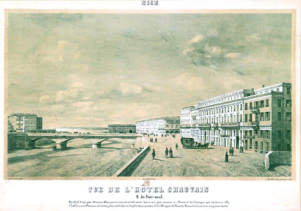 Vue de l’hôtel Chauvain & du Pont Neuf.