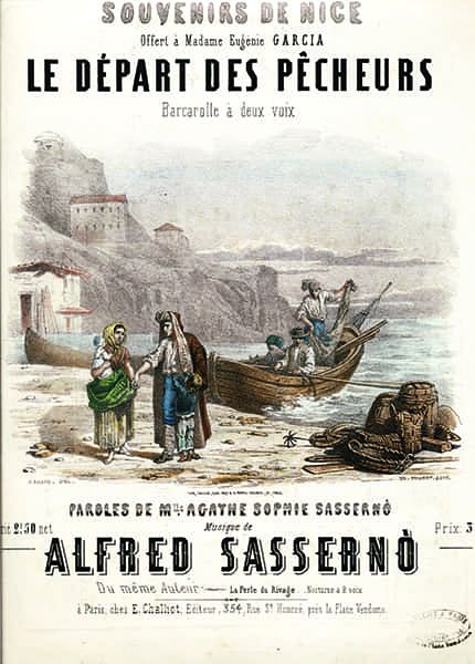 Titre : Le départ des pêcheurs. Barcarolle à deux voix.- Jacques Guiaud