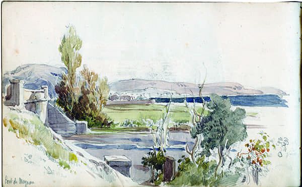 Nice, le pont Magnan. Urbain Garin