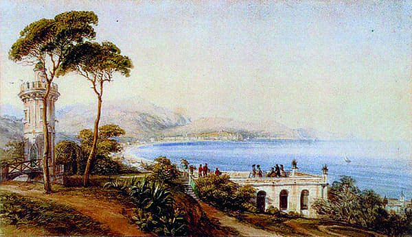 Vue de Nice depuis la villa Gastaud.