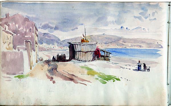 Nice, la plage à Sainte-Hélène.2