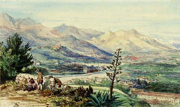 Vue de la vallée du Paillon depuis la colline du Château.