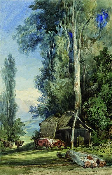 Titre : La campagne près de Levens.- Jacques Guiaud