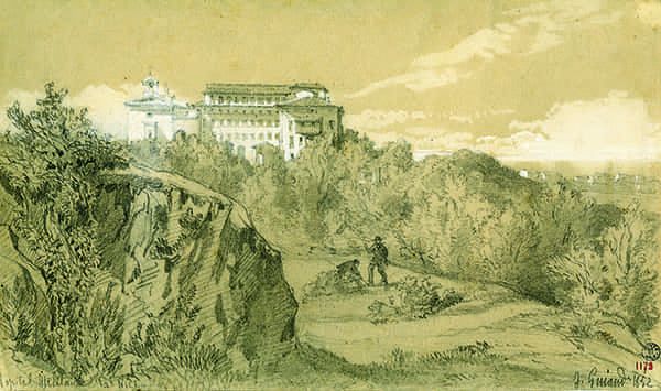 L’hôpital militaire de Carabacel. Craie et Crayon Jacques Guiaud