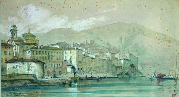 Titre : Villefranche depuis le petit môle.- Jacques Guiaud