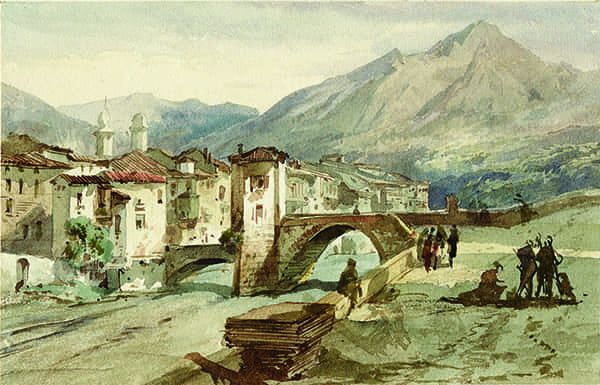 Titre : Le pont de Sospel.- Jacques Guiaud